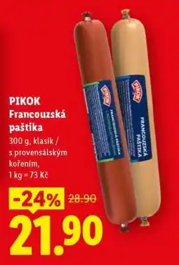 Lidl PIKOK FRANCOUZSKÁ PAŠTIKA nabídka