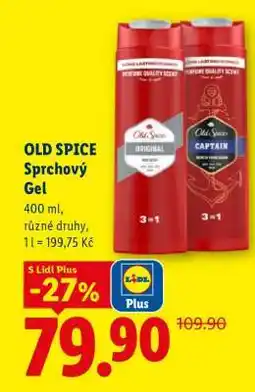 Lidl Old Spice sprchový gel nabídka