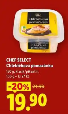 Lidl CHEF SELECT Chlebíčková pomazánka nabídka