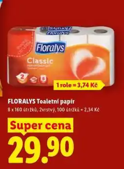 Lidl Floralys TOALETNÍ PAPÍR nabídka
