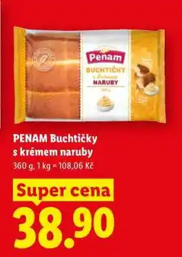 Lidl PENAM Buchtičky s krémem naruby nabídka