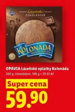 Lidl OPAVIA LÁZEŇSKÉ OPLATKY KOLONÁDA nabídka