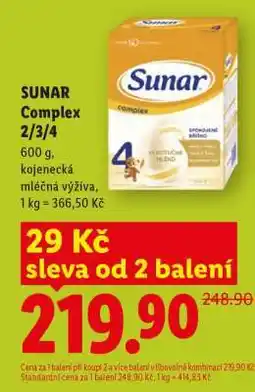 Lidl SUNAR COMPLEX 2, 3, 4 nabídka