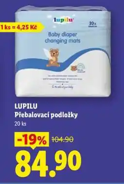 Lidl LUPILU PŘEBALOVACÍ PODLOŽKY nabídka
