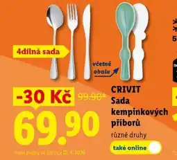 Lidl CRIVIT Sada kempinkových příborů nabídka