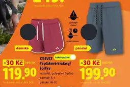 Lidl CRIVIT Teplákové kraťasy/šortky nabídka