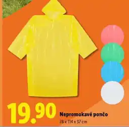 Lidl NEPROMOKAVÉ PONČO nabídka