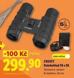 Lidl CRIVIT DALEKOHLED 10 x 26 nabídka