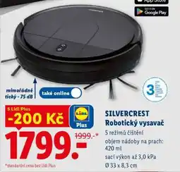 Lidl SilverCrest Robotický vysavač nabídka