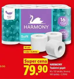 Lidl Harmony toaletní papír nabídka