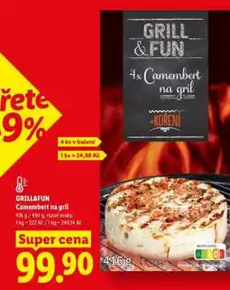 Lidl GRILL&FUN Camembert na gril nabídka