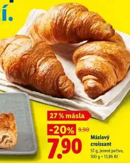 Lidl Máslový croissant nabídka