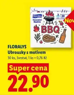 Lidl FLORALYS Ubrousky s motivem nabídka