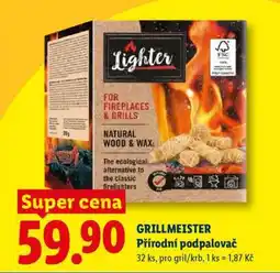 Lidl GRILLMEISTER Přírodní podpalovač nabídka