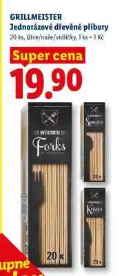 Lidl GRILLMEISTER Jednorázové dřevěné příbory nabídka