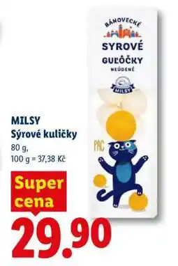 Lidl MILSY Sýrové kuličky nabídka