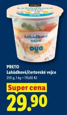 Lidl PRETO Lahůdkové/čertovské vejce nabídka