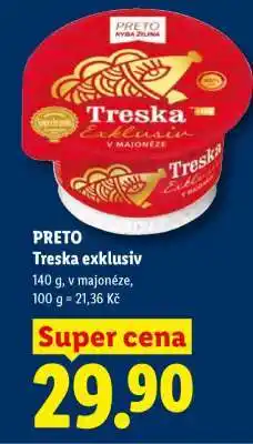 Lidl PRETO Treska exkluziv nabídka