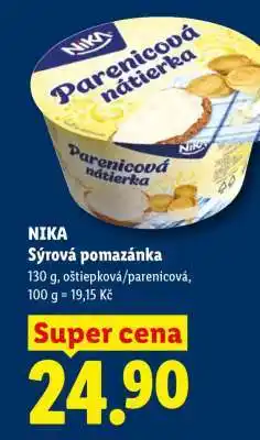 Lidl NIKA Sýrová pomazánka nabídka