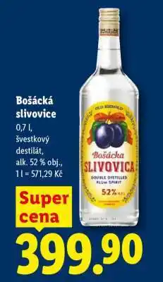 Lidl BOŠÁCKA SLIVOVICE nabídka