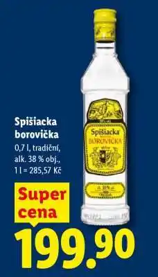 Lidl SPIŠIACKA BOROVIČKA nabídka