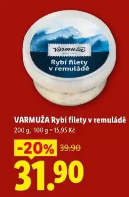 Lidl Varmuža Rybí filety v remuládě nabídka
