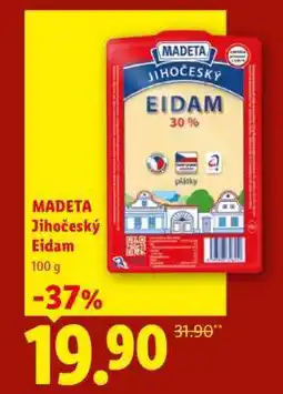 Lidl MADETA Jihočeský Eidam 100 g nabídka