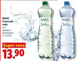Lidl Rajec pramenitá voda nabídka