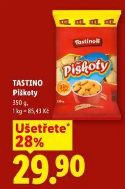 Lidl TASTINO PIŠKOTY nabídka