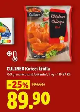Lidl Culinea Kuřecí křídla nabídka