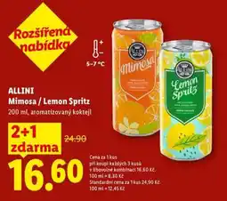Lidl ALLINI Mimosa / Lemon Spritz nabídka