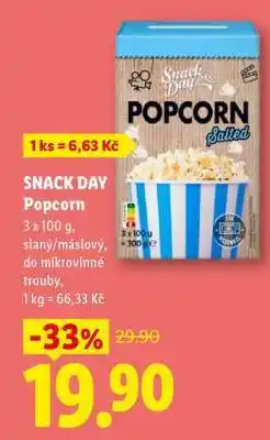 Lidl Snack Day Popcorn nabídka