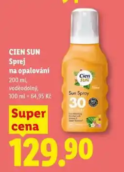 Lidl Cien sun SPREJ NA OPALOVÁNÍ nabídka