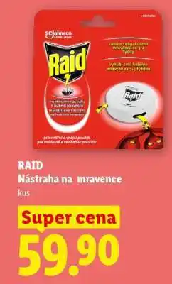 Lidl Raid nástraha na mravence nabídka