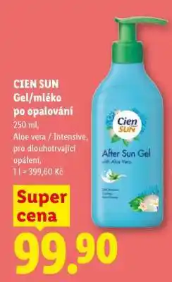 Lidl CIEN SUN Gel/mléko po opalování nabídka