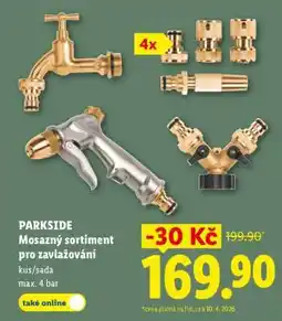 Lidl PARKSIDE Mosazný sortiment pro zavlažování nabídka