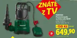 Lidl PARKSIDE Ponorné čerpadlo na čistou vodu 400 W nabídka