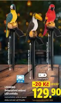 Lidl LIVARNO Dekorativní solární LED svítidlo nabídka