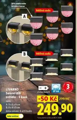 Lidl LIVARNO Solární LED svítidlo – 6 kusů nabídka