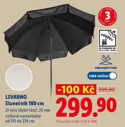 Lidl LIVARNO Slunečník 180 cm nabídka