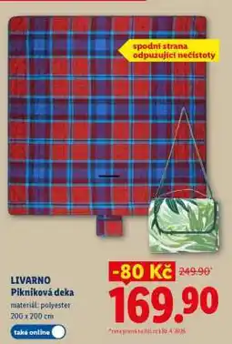 Lidl LIVARNO Pikniková deka nabídka
