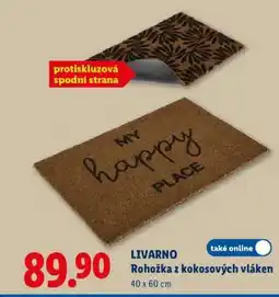 Lidl LIVARNO Rohožka z kokosových vláken nabídka