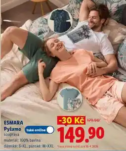Lidl Esmara PYŽAMO nabídka