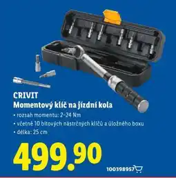 Lidl CRIVIT Momentový klíč na jízdní kola nabídka
