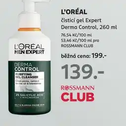 Rossmann L'ORÉAL čisticí gel Expert nabídka