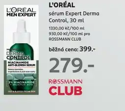Rossmann L'ORÉAL sérum Expert Derma Control nabídka