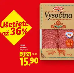 Lidl PIKOK Vysočina nabídka