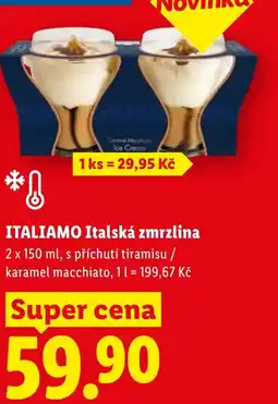 Lidl ITALIAMO Italská zmrzlina nabídka