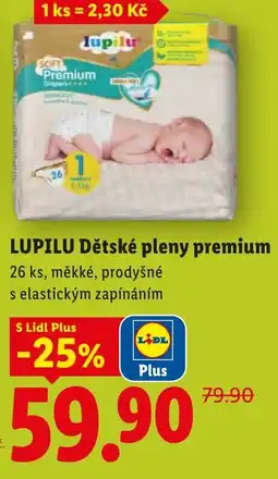 Lidl LUPILU Dětské pleny premium nabídka