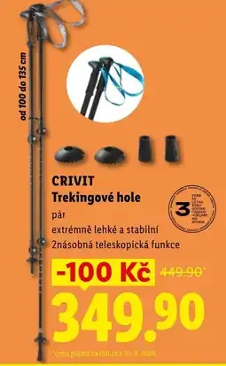 Lidl CRIVIT Trekingové hole nabídka